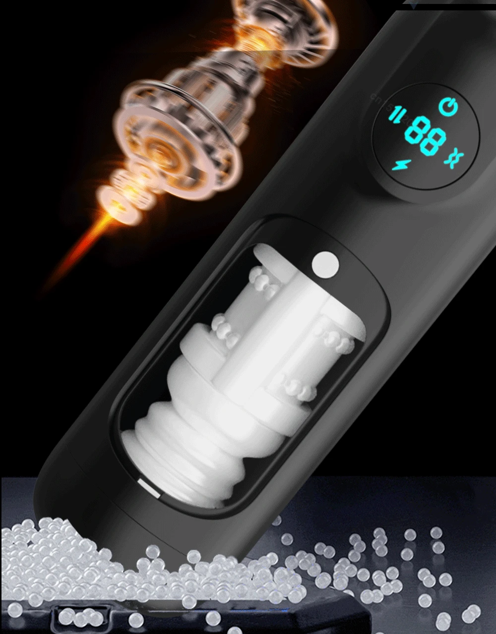 Máquina de mamada realista para hombres, masturbadores telescópicos, vibradores automáticos masculinos, juguete sexual para adultos, Copa - details 3