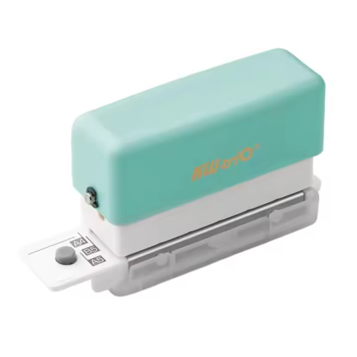 Perforadora de hojas sueltas para álbum de recortes, perforadora de papel de 6 agujeros A4 A5 B5, perforadora de agujeros redonda estable y precisa - 1