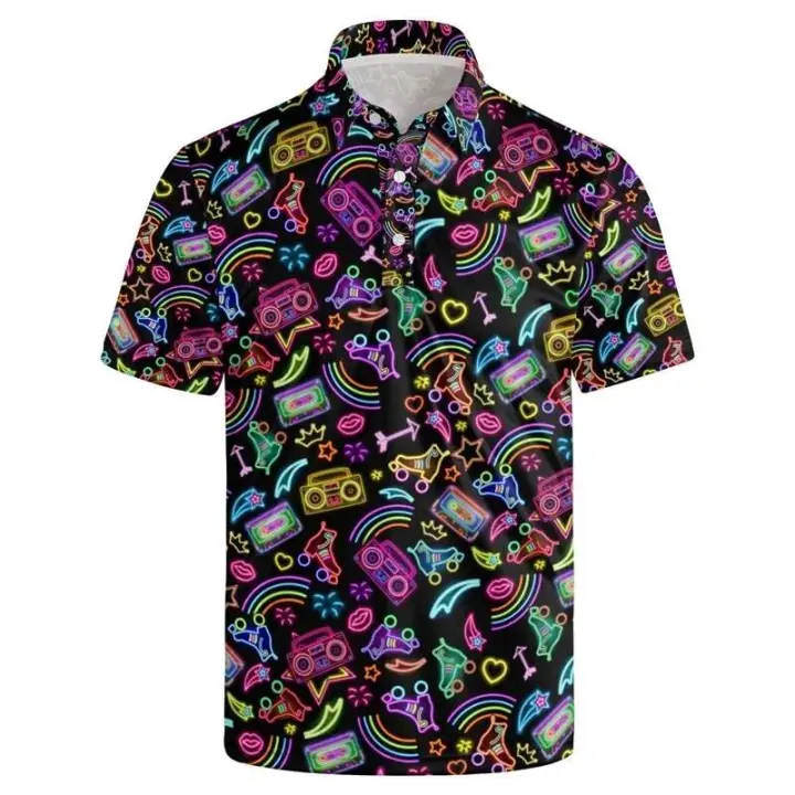 Polo hawaiano 3D para hombre, camiseta de manga corta con estampado de plantas Trcale de verano, camiseta casual con cuello y botones - 1