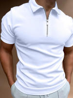 Verano hombre polo camisa cuello manga corta solapa camiseta casual fit top - details 9