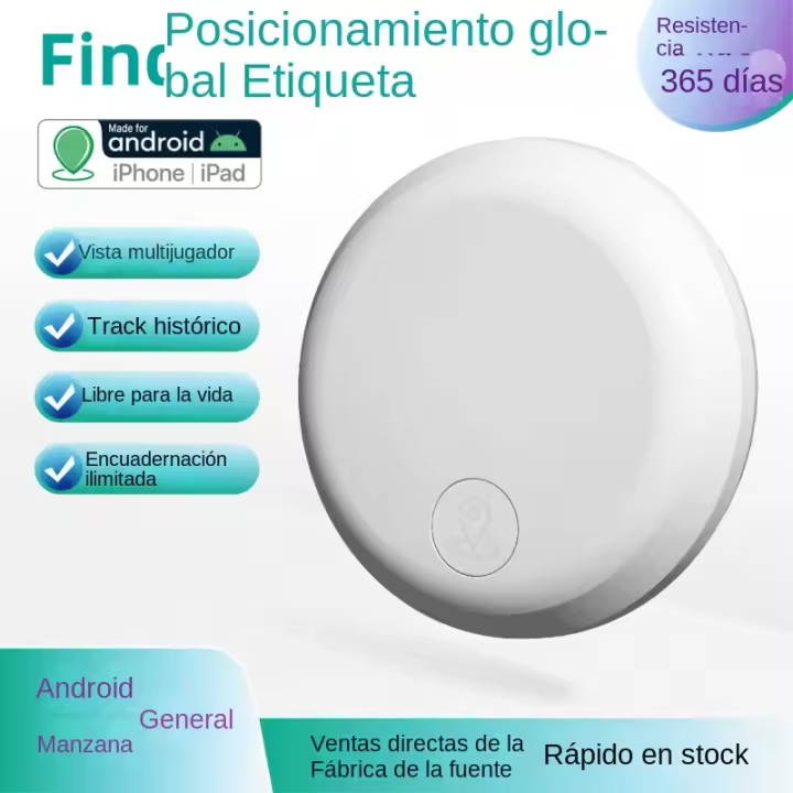 Dispositivo inteligente antipérdida de posicionamiento global adecuado paraIOSRastreador Mini Anti-Pérdida AndroidGPSDispositi - 1
