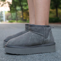 Nuevo Botas de nieve con plataforma Ultra Mini de Australia para mujer, botines informales cálidos de cuero vacuno para invierno - details 2