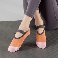 Calcetines de Yoga profesionales para mujer, calcetines antideslizantes de silicona para entrenamiento interior, calcetines deportivos de baile, calcetines transpirables con espalda descubierta de algodón para Pilates - details 16