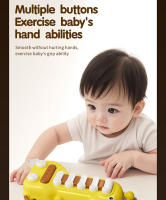 Instrumento Musical para bebé, bonito Girraf, Educación Temprana, música, campana de mano, Piano, tambor, Montessori, juguete infantil, regalos de 0-12 meses - details 3