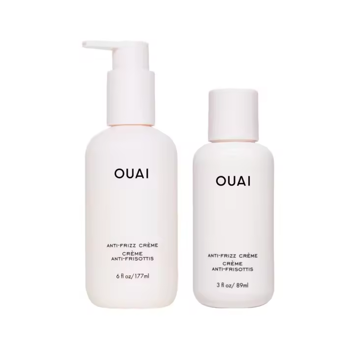 OUAI Anti Travel Duo Crema hidratante para el cabello Control del encrespamiento La protección contra el calor proporciona una hidratación duradera con remolacha de yaca de jaca - - 1