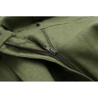 BUNO-Tops de lino lisos a la moda para mujer, chaleco sin mangas con cuello en V, chaleco informal elegante básico para mujer, trajes de negocios - details 18