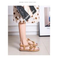 Sandalias planas para mujer 2025 - Estilo bohemio con pedrería y flores, sandalias de playa l de tallas grandes, transpirables (zapatos de verano para mujer, sandalias deportivas de lujo) - details 10