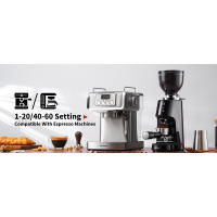 SHARDOR Professional 64mm Burr 100 configuraciones de molienda Cámara totalmente metálica, molinillo de café en grano con temporizador electrónico ajustable y - details 7
