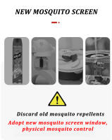 Malla autoadhesiva para ventana de interior, mosquitera antimosquitos para puerta de casa, cortina de malla para mosquitos, redes invisibles para insectos de verano - details 1