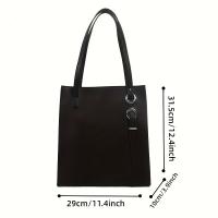 Bolso Comutador Minimalista Cinturón Ajustable, Cierre de Cremallera, Espacioso para Trabajo y Salidas Casuales Marrón Café/Dark Brown/Negro/Khaki - details 2