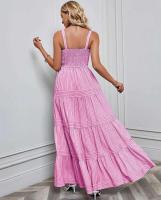 Vestido casual de moda primavera-verano con tirantes finos a rayas para mujer - details 9