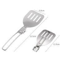 Espátula de acero inoxidable para acampar, vajilla ligera plegable, utensilios de cocina para senderismo, Bushcraft - details 7