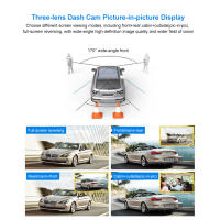 Cámara de salpicadero de coche 1080P, 3 CANALES, delantera, trasera e interior, con WiFi, DVR, grabadora de conducción, grabación en bucle, Monitor de estacionamiento 24H, Sensor G - details 7