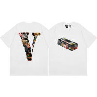 Tendencia moda carta grande V impresión hombre suelto casual manga corta - details 3