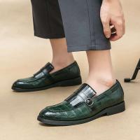 Formal para hombre en talla grande 38-48/6,5-14 con estampado de cocodrilo, cuero informal de negocios para hombre de alta calidad y a la moda - details 5