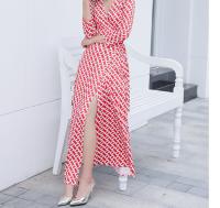 Vestido de noche Vintage para mujer, traje largo ajustado, estampado Y2K, informal, para fiesta y playa, Verano - details 87