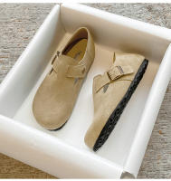 Zapatos todo incluido con plataforma de cuero, nueva versión coreana de versátiles zapatos individuales con aumento de altura interior de un pedal - details 26