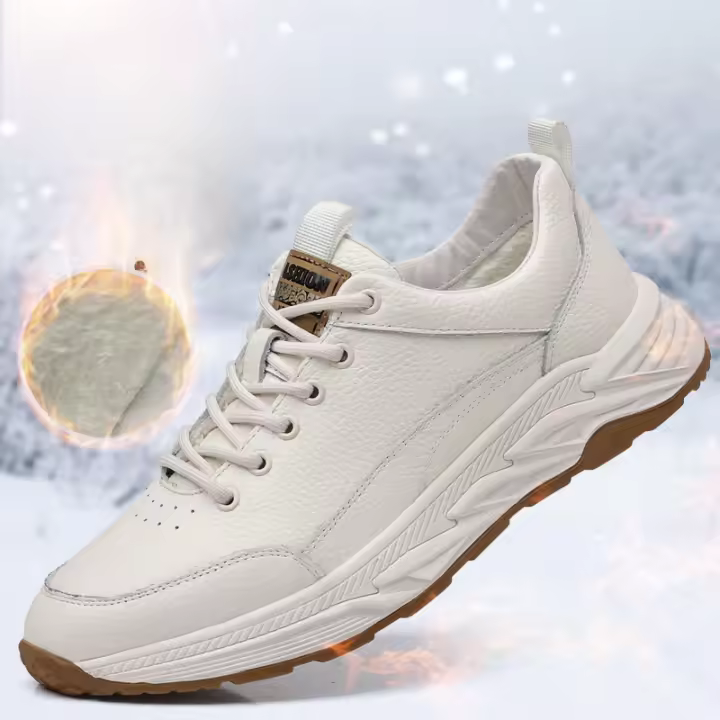 Zapatos de cuero de vaca de primera capa, zapatos deportivos, zapatos casuales para hombres, zapatos de moda. - 1