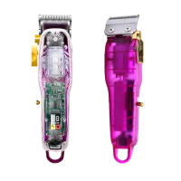 Kemei-cortadora de pelo eléctrica profesional, máquina inalámbrica hine, recargable por USB, con pantalla LCD - details 10