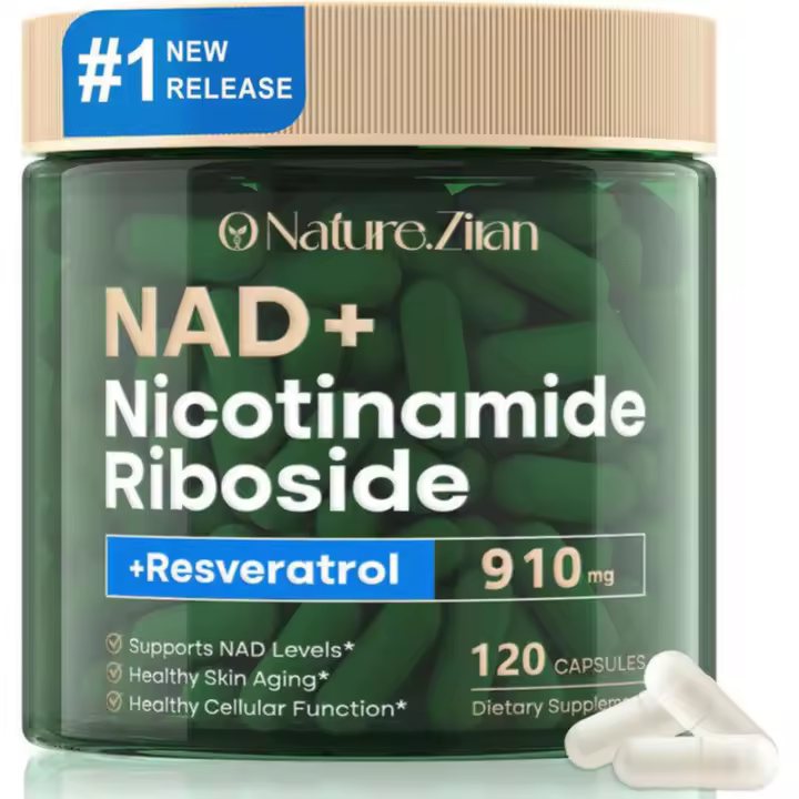 EN LA NATUREZA. Suplemento ZIRAN, NAD 910 Mg para hombres y mujeres, resveratrol de ribosido de nicotinamida liposomial, para antienvejecimiento, energía, - 1