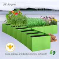 Bolsa de tela rectangular de 3 rejillas, cama de jardín elevada con asas para uso interior y exterior, ETA para plantas, patatas y verduras, - details 4