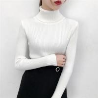Suéter de mujer, jersey de invierno de punto con cuello alto, jersey ajustado de manga larga, Tops 2025, camisas informales para mujer, ropa suave y cálida Y2K - details 2