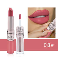 Matte Labial de Doble Cabeza Pasta de Frijol Mate Labial No Pegajoso Belleza Sin Desvanecer - details 14