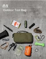 Kit de Supervivencia al Aire Libre Mini Bolsa Diaria Portátil Monedero de Mano - details 5