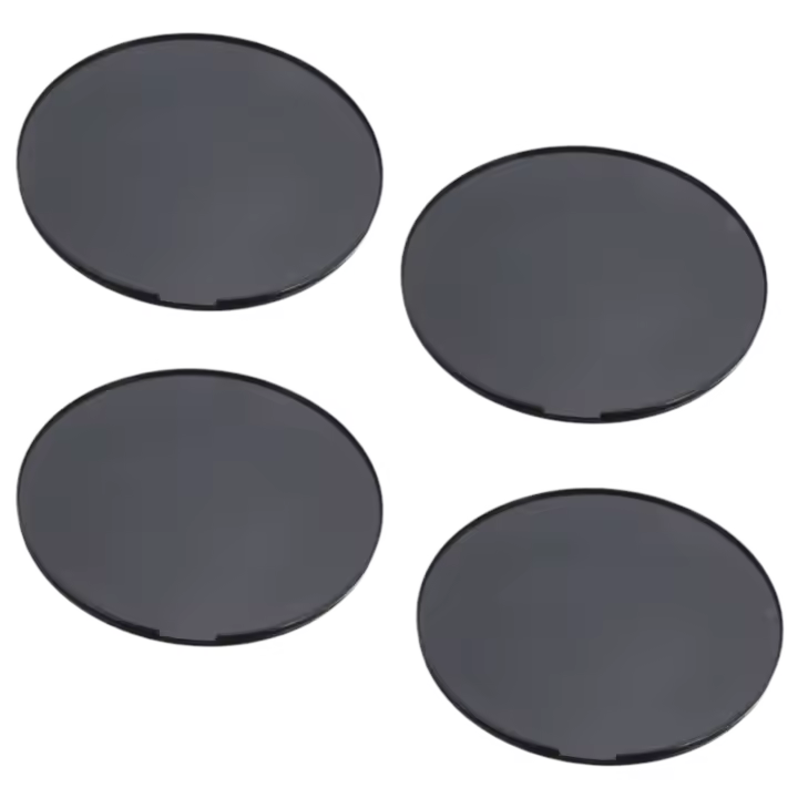 Paquete de 4 placas de montaje adhesivas para salpicadero, GPS, teléfono, portavasos, Universal, 72mm - 1