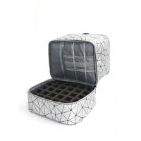 Bolsa Portátil Para Uñas De Doble Capa Organizador De Viaje Bolsa Multifuncional Para Esmaltes Y Aceites Esenciales Material PU Estilo Moda - details 18