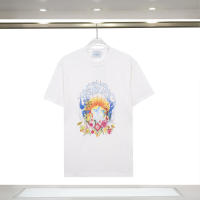 Nueva colección de verano con estampado frontal, camiseta deportiva de cuello redondo de algodón puro para hombre, camisa informal de estilo básico para parejas - details 0