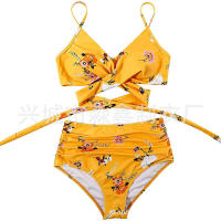 Bikini de dos piezas de cintura alta con estampado de leopardo, traje de baño sexy para mujer - details 32