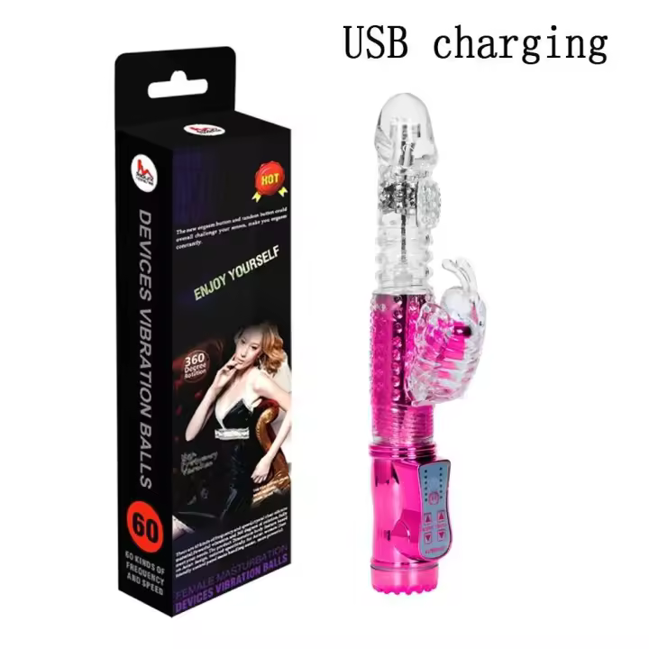 Consolador telescópico Leten, vibrador de conejo con punto G, estimulador de clítoris, masajeador Vaginal, Juguetes sexuales para mujeres, masturbación femenina - 1