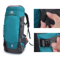 Mochila de Montañismo para Acampar y Senderismo de 65L con Cubierta de Lluvia Bolsa Grande para Hombros de Hombre Material de Nylon Capacidad Ajustable Ideal para Deportes al Aire Libre - details 5