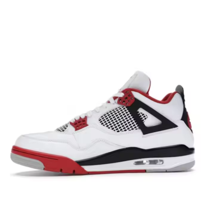 Zapatillas de Baloncesto Retro para Hombres y Mujeres Cochete Rojo Fuego - 1