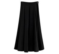 BGTEEVER-faldas elegantes y sueltas para mujer, faldas lisas de cintura alta, faldas Midi de gasa, moda de primavera y verano - details 24