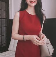 Luz de compromiso de lujo, vestido tostado de regreso a casa de nicho, novia 2025 nuevo vestido rojo de alta gama - details 3