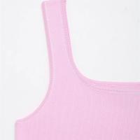 Vestido holgado de punto sin mangas con cuello cuadrado y tirantes, estilo dulce, casual, sencillo, falda corta, novedad de verano, ropa de mujer PB&ZA2025 - details 8