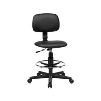 Silla de Malla Giratoria Altura Regulable, Silla de Dibujo Ergonómico, Silla de Oficina sin Respalones, Asiento de Tela, Carga Máxima de 120 kg - details 13