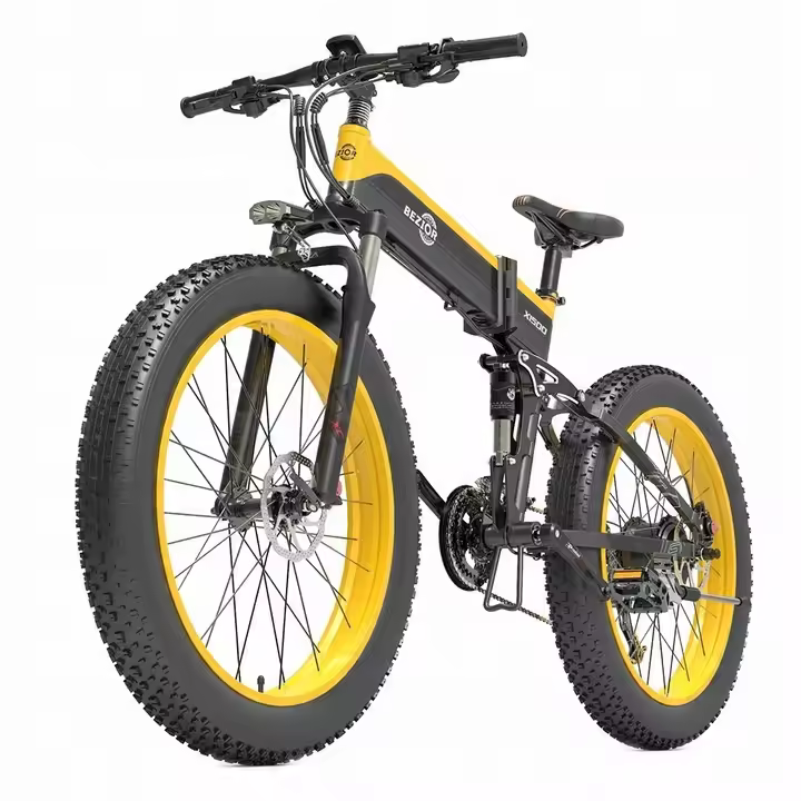 Bezior X1500 Vehículo eléctrico 1500W 40KM/H Aceite Bremec Gruba Neumático amarillo. - 1
