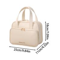 Bolsas de almacenamiento de cosméticos de gran capacidad, bolso de maquillaje de viaje impermeable a prueba de polvo, portátil con asa, bolsa de almacenamiento de artículos de tocador - details 0
