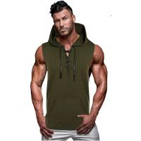 2025 nueva camiseta sin mangas para hombre, chaleco informal de encaje liso con capucha, chaleco sin mangas, camiseta para hombre, camisetas para hombre, camiseta para hombre - details 2