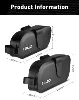 Giyo-bolsa trasera para asiento trasero de bicicleta, bolsa impermeable para tija de sillín, Pannie, accesorios portátiles para bicicleta - details 1