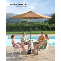 Sombrilla de Jardín 300 cm, UPF 50+, Parasol, 30 ° de Inclinación en dos Direcciones, con , para Patio, Terraza, , Piscina, sin Base, Beige GPU30BE - details 8