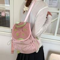 Mochila con cordón para exteriores de Color dopamina, mochila de nailon impermeable para viaje, bolsa para libros, bolso de hombro para senderismo de gran capacidad - details 12