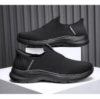 Los hombres transpirable mosca tejida zapatos de malla ultra-ligero flash desgaste un pedal suela gruesa - details 10