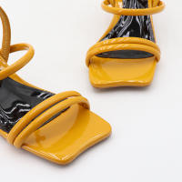 Zapatos de tacón alto con correa elástica y punta cuadrada de moda - details 14