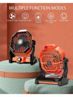 Ventilador de Camping Multifuncional Portátil Recargable por USB Ventilador de Techo para Exteriores con Luz Nocturna Electrodomésticos Pequeños - details 1
