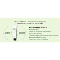 Crema COSRX Retinol 0,1%, 0,67 oz, crema antienvejecimiento para ojos y cuello con tratamiento retinoide para reafirmar la piel, reducir las arrugas, finas - details 10