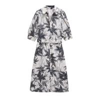 Ropa de mujer europea y americana popular temperamento francés ligero femenino vestido de gasa estampado de lujo - details 2